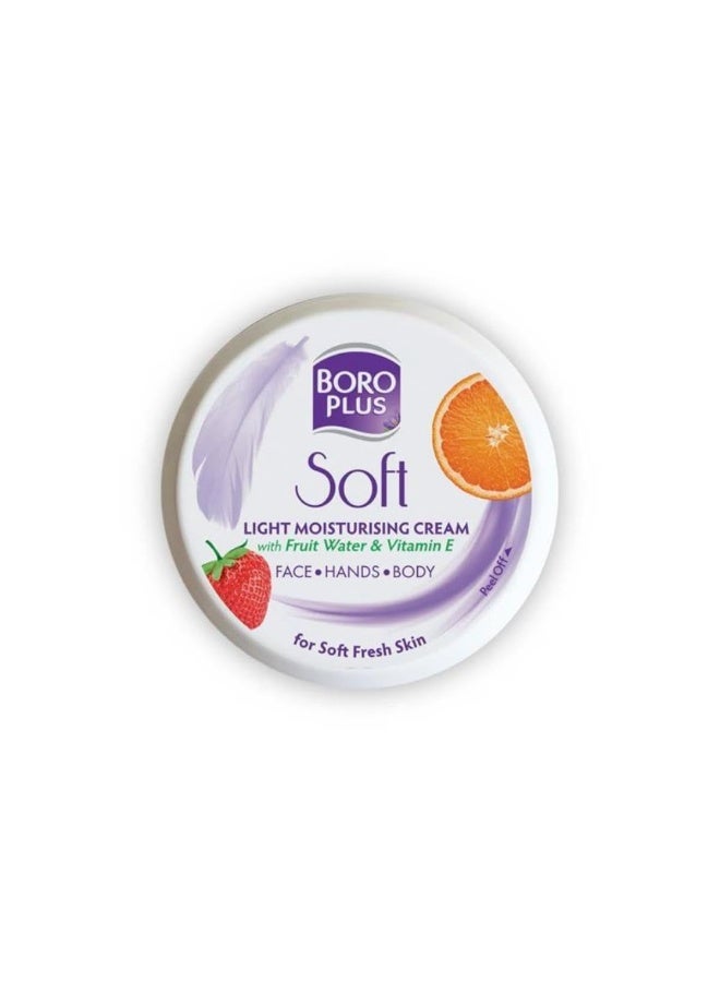 BoroPlus Soft Light Moisturising Cream | Light & Non-sticky | Provides 24 hour moisturisation | For Soft Fresh Skin 50ml