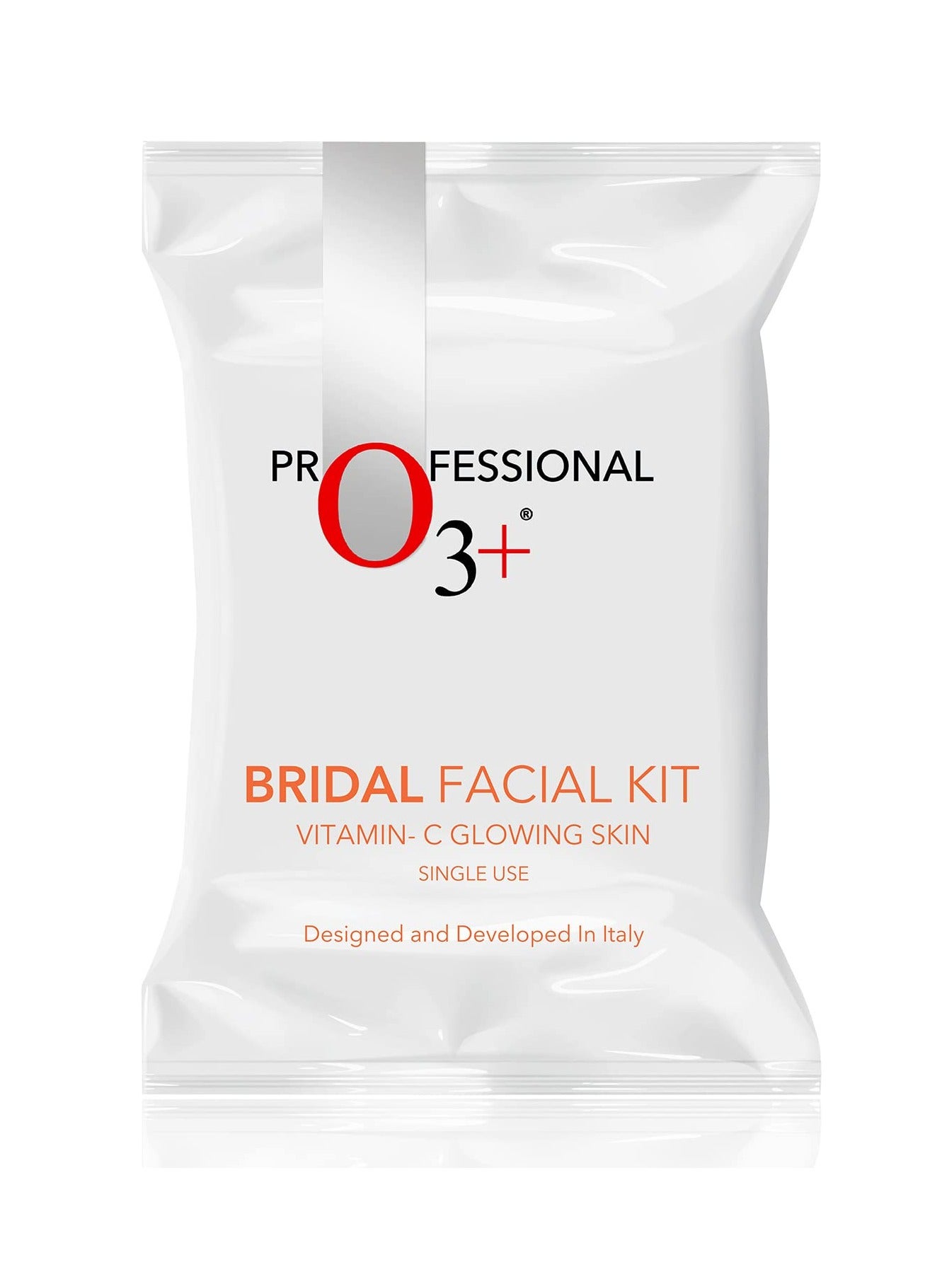 O3+ Bridal Facial Kit Vitamin C for Glowing Skin and Radiant Complexion Suitable for All Skin Types (44g+103ml, Single Use)