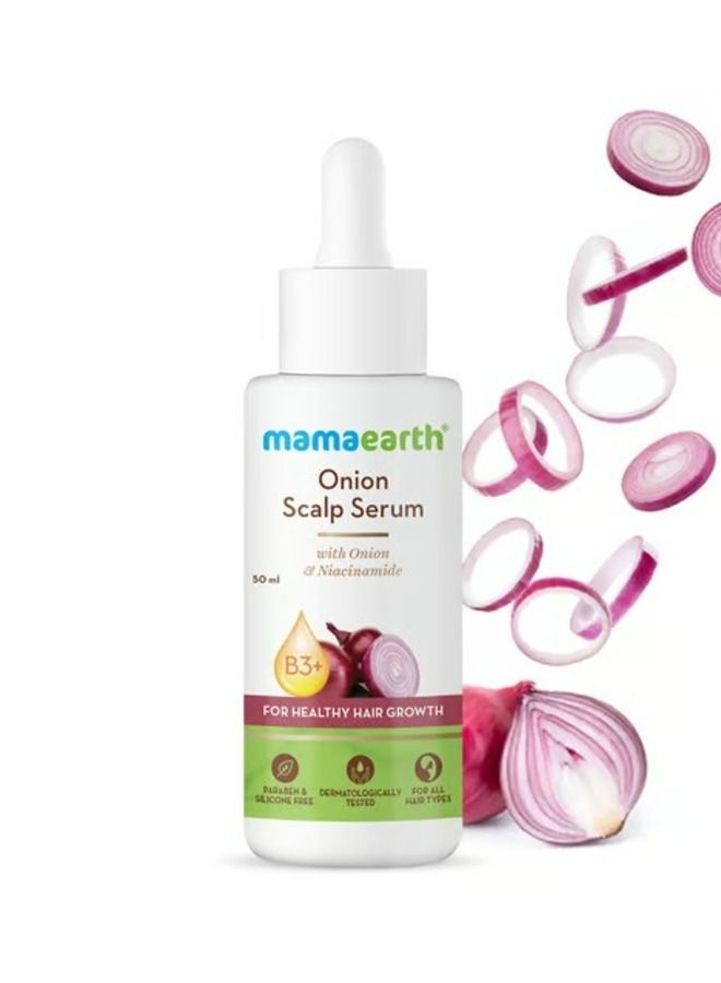 MAMAEARTH Onion Scalp Serum for Healthy Hair Growth, 50 ml