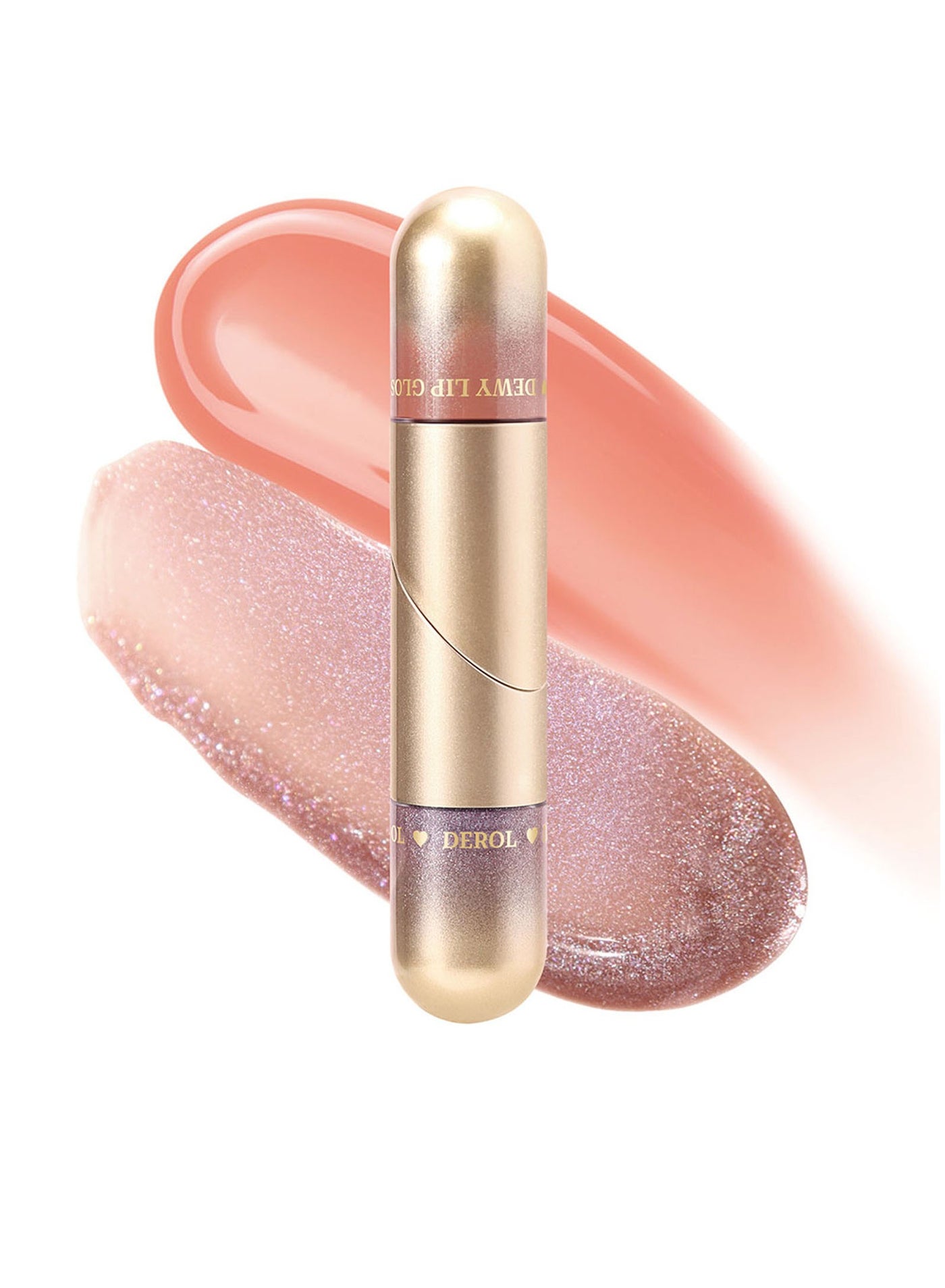 Lip Gloss Plumper Hyaluronic Acid High Shine Super Shine Non-Sticky Color Lips Stain Oil Liquid Lipstick Glaze Glitter Lifter Long Lasting Waterproof Moisturizing for Women Girls