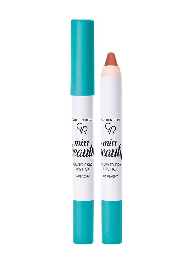 GOLDEN ROSE MISS BEAUTY VELVETY KISS LIPSTICK NO: 06 PEACHY
