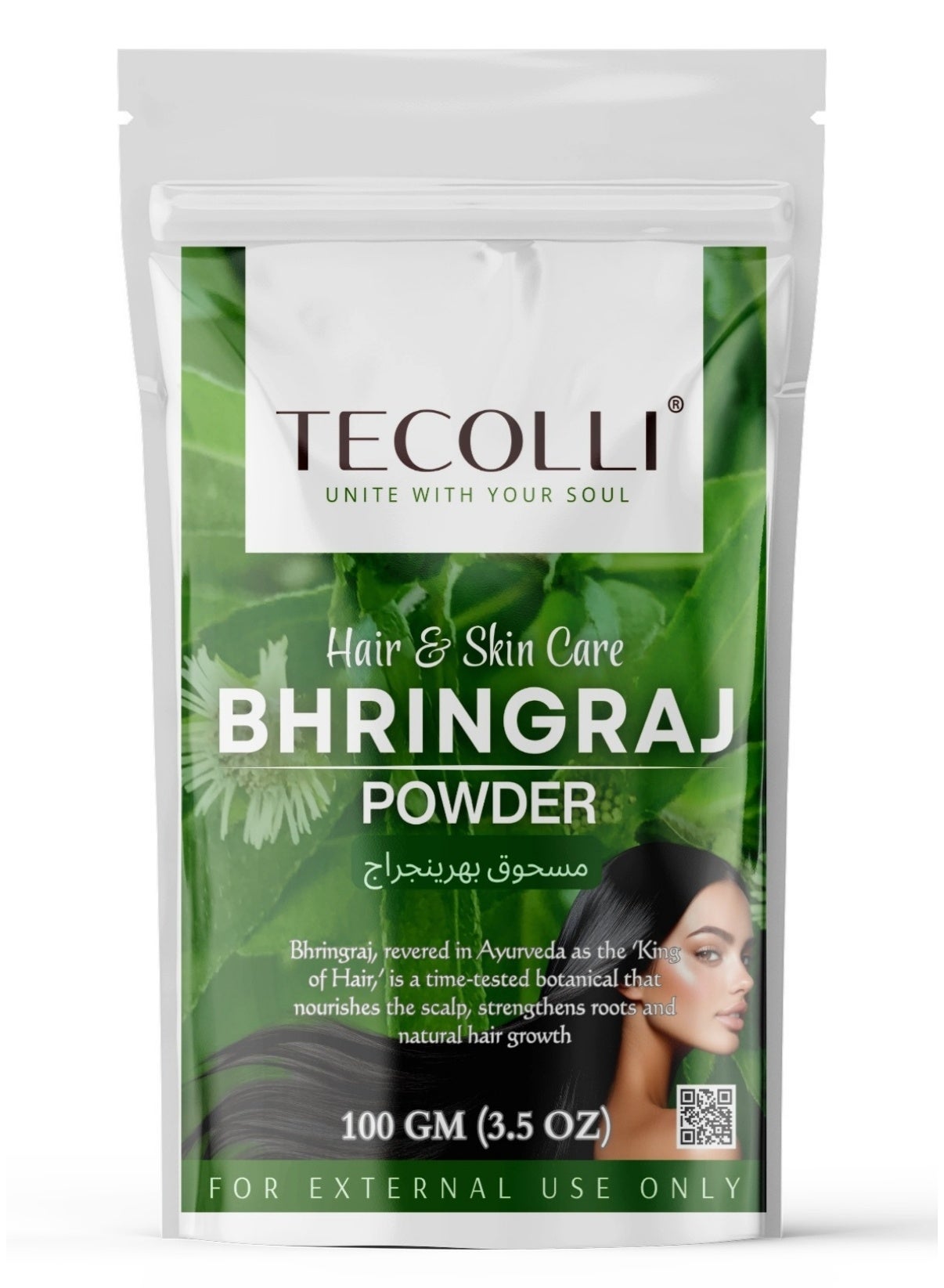 Pure Bhringraj Powder | For Hair Care | Promotes Healthy Scalp | Hair Growth | Premium Quality | Chemical free | Non Gmo -100g