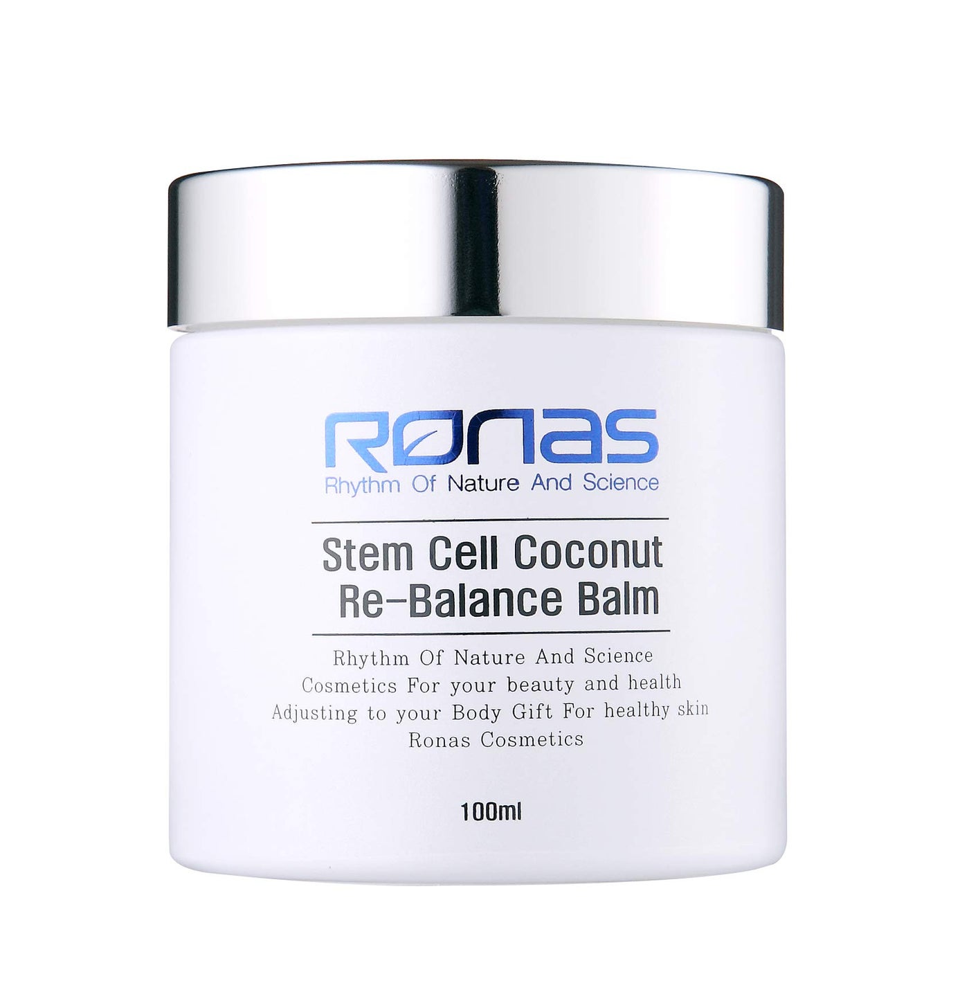 Ronas Stem Cell Coconut Rebalance Balm Anti Aging Cream Face Neck Moistureizer for Women Coconet oil Soothing and Powerful moisturization Shea butter Deep softening Korean Skin Care 3.3fl oz