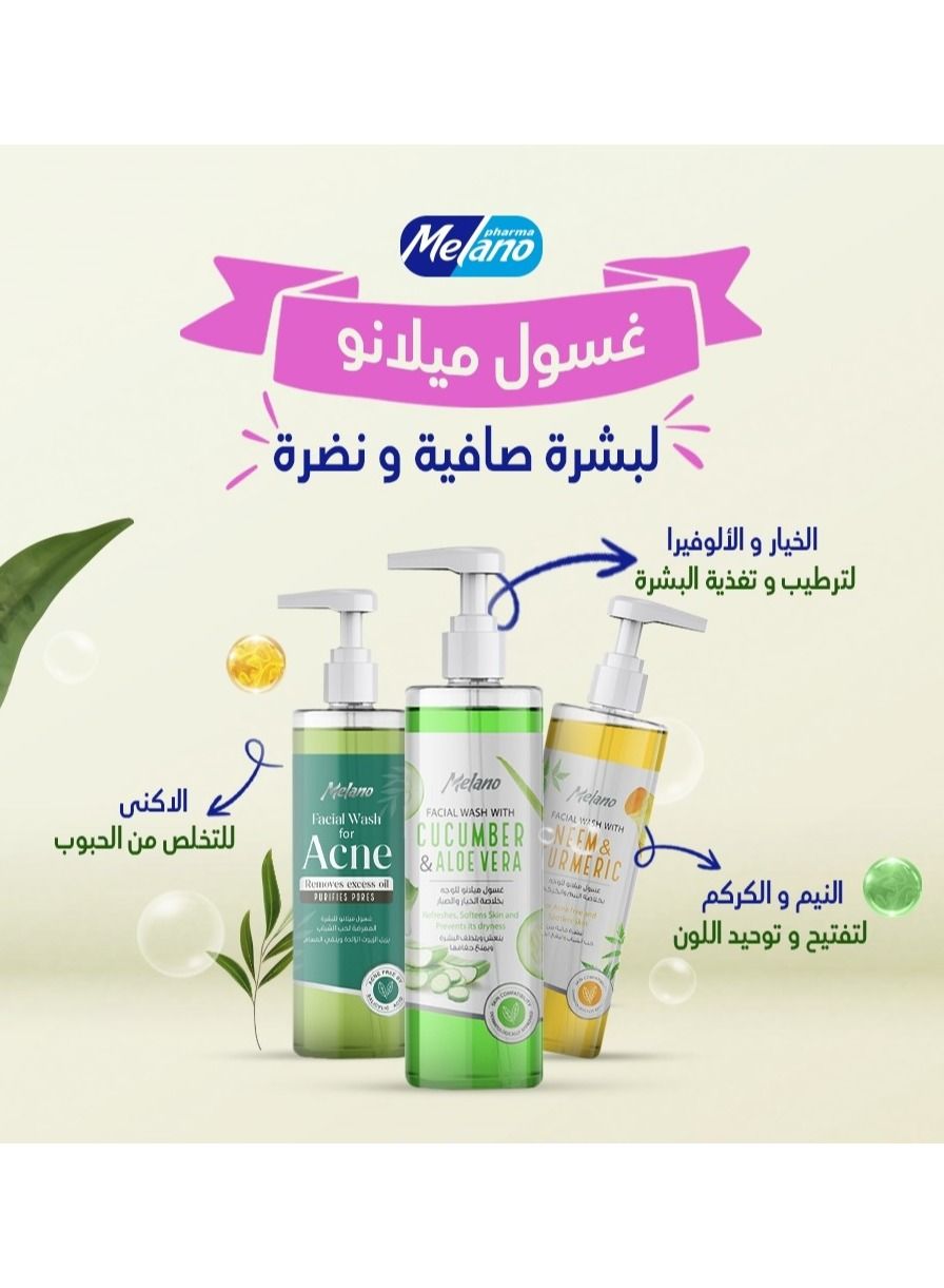 Melano cleanser for clear and fresh skin 3 pcs