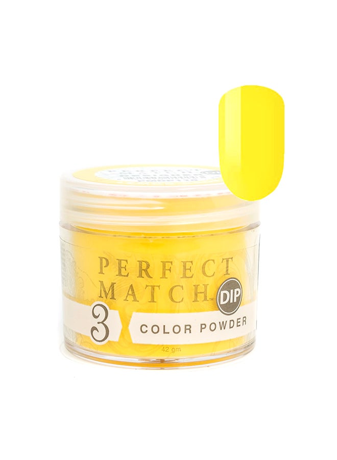 Nail Dipping Powder Lemon Drop 42g, Dip Acrylic Powder Nail Art Manicure System by Perfect Match PMDP118
