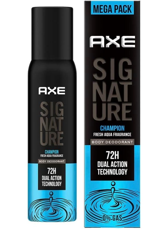 AXE Signature Champion Long Lasting No Gas Body Deodorant Spray For Men 122ml