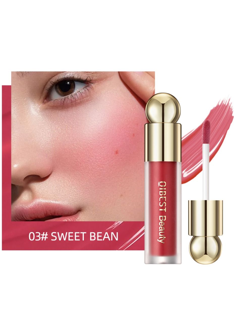 Rose Cream Liquid Blush Makeup for Cheeks Soft Cream Liquid Blush Stick Multi Sheer Big Brush Liquid Skin Tint Stick for Face Eyes and Lips Long Wearing Natural Looking Blends Perfectly onto Skin #03