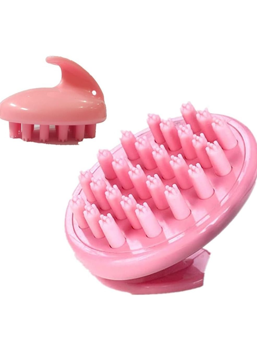 ORiTi Hair Scalp Massager Shampoo Brush Soft and Elastic Silicone Head Brush for Shower & Hair Care Idea for Women Long Hair Growth