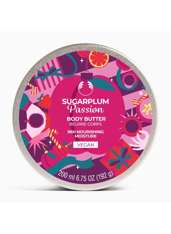 Sugarplum Passion Body Butter – Luxurious Deep-Moisture Cream With Sweet Plum Fragrance, Shea Butter And Long-Lasting Hydration (200 Ml)