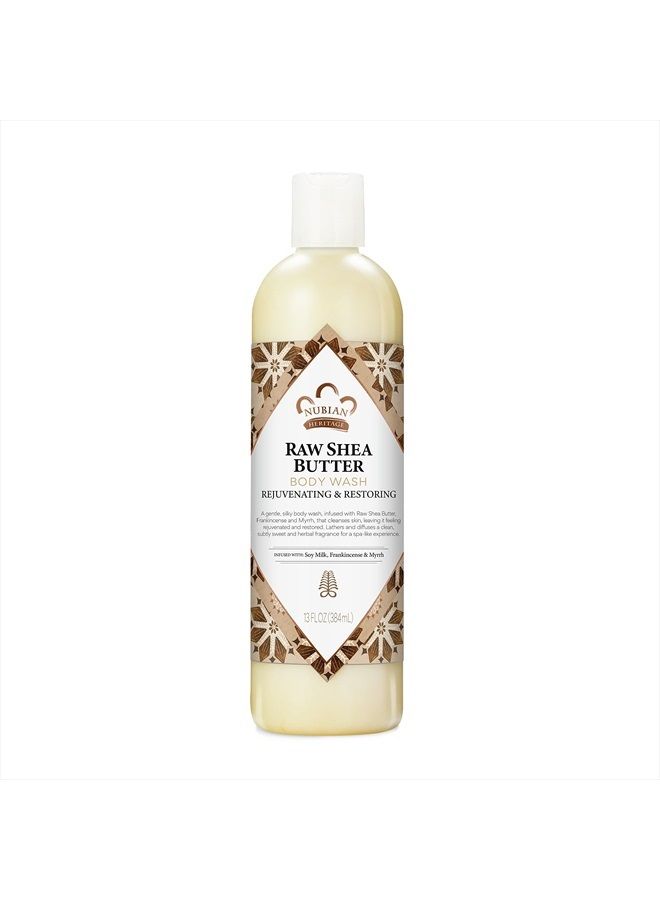 Body Wash Raw Shea Butter for Dry Skin Paraben Free Body Wash, 13 oz
