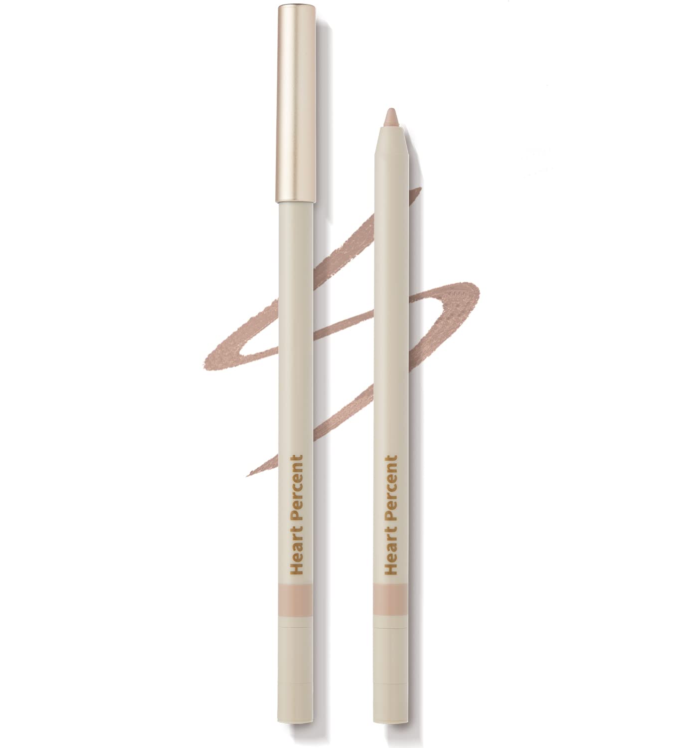 Heart Percent Dote On Mood Gel Eyeliner Pencil â€“ Long-Lasting Waterproof Smudge Proof Smooth Retractable, Aegyo Sal Makeup, Under Eye Highlighter with Built-In Sharpener, #07. Skin Gray