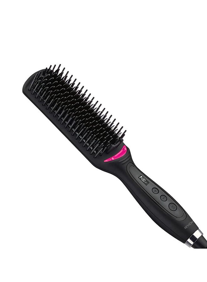 Revlon One Step Straight and Shine Heated Brush. Ionic technology, 10 digital LCD settings. 1 hour auto shut-off. Upto 220C.