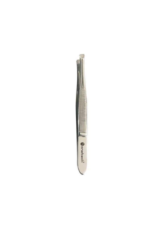Onetech Stainless Steel Tweezer 07-717 – Professional Precision Tweezer for Eyebrow Shaping & Hair Removal