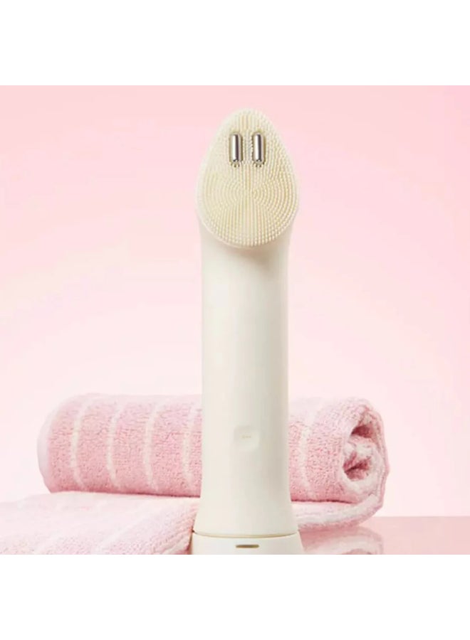 Medicube Cleanser Head Attachment for Booster Pro Mini Plus | Vibration powered | Deep Cleansing & Skin Definition | Pore Sebum Care, Exfoliation, Blackhead Care | Beige - image 3