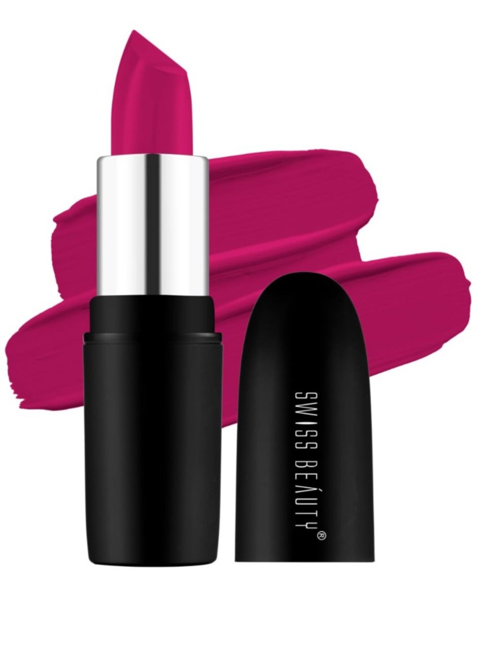 Swiss Beauty  Matte Creamy Lipstick Non drying  Highly pigmented Lipstick Shade Velvet Maroon 3.8gm