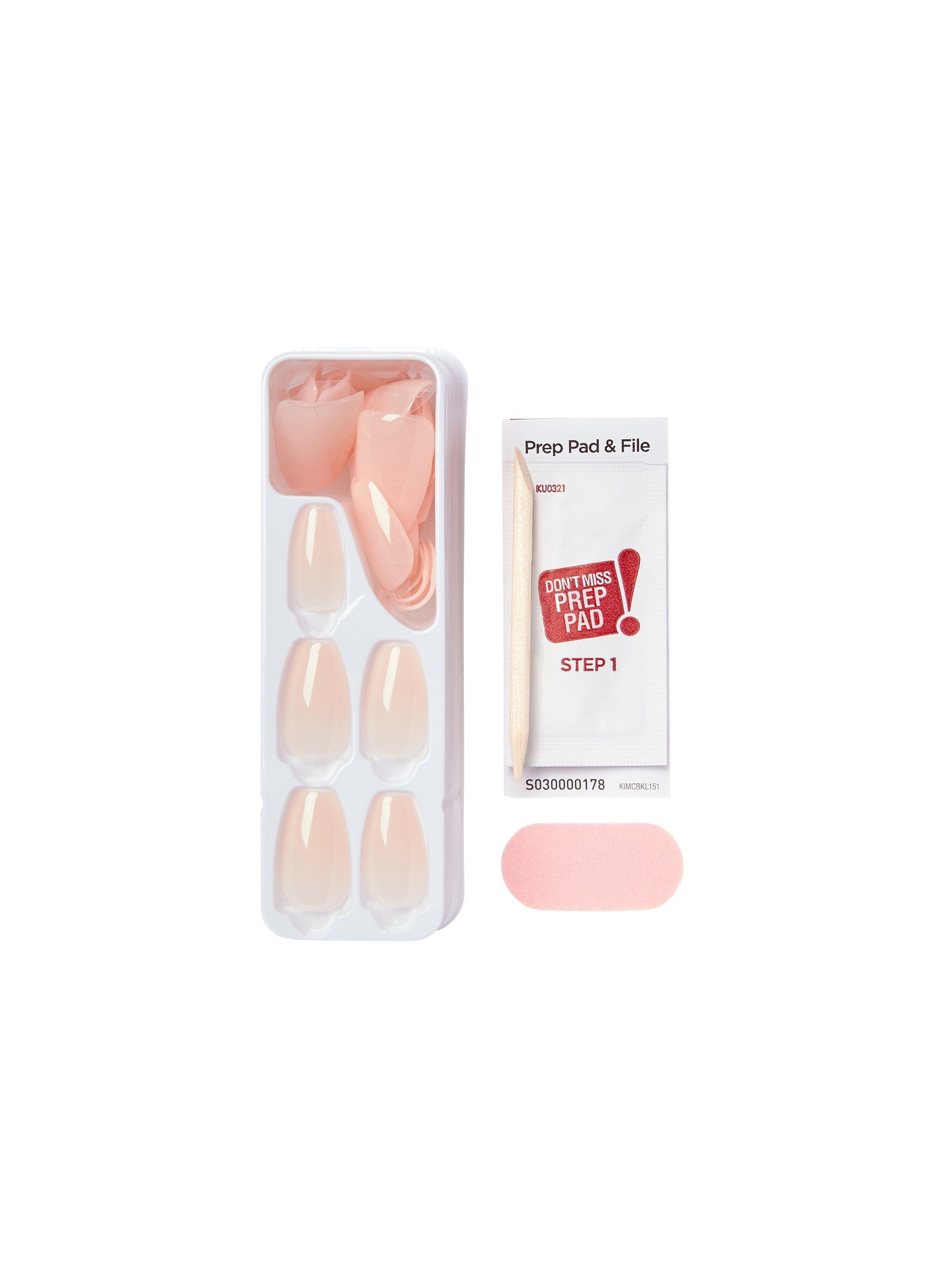 Kiss Impress Color Nails Medium Coffin- Serendipity IMC502C - image 3
