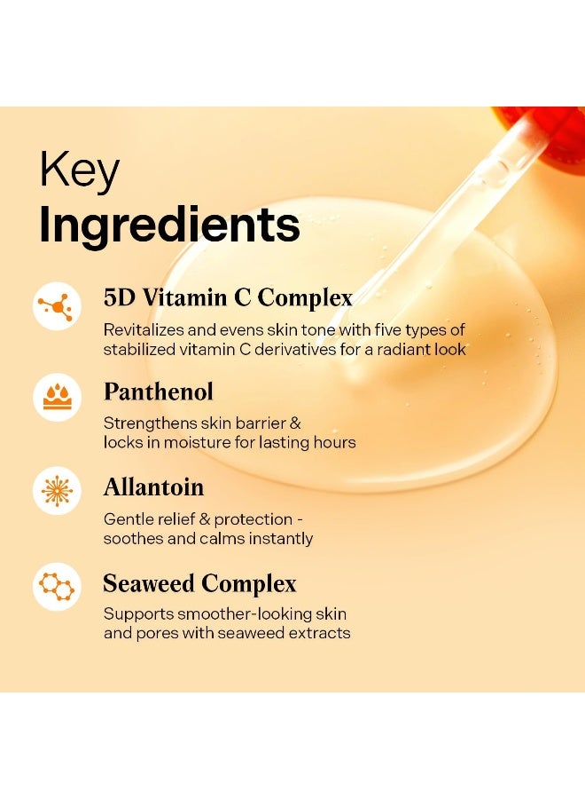 Cellmazing Brightening Ampoule Vitamin C 5 Complex Serum 30Ml – Hydrating, Tone Correcting, Radiance Boosting Korean Skincare, 1.01 Fl Oz - image 4