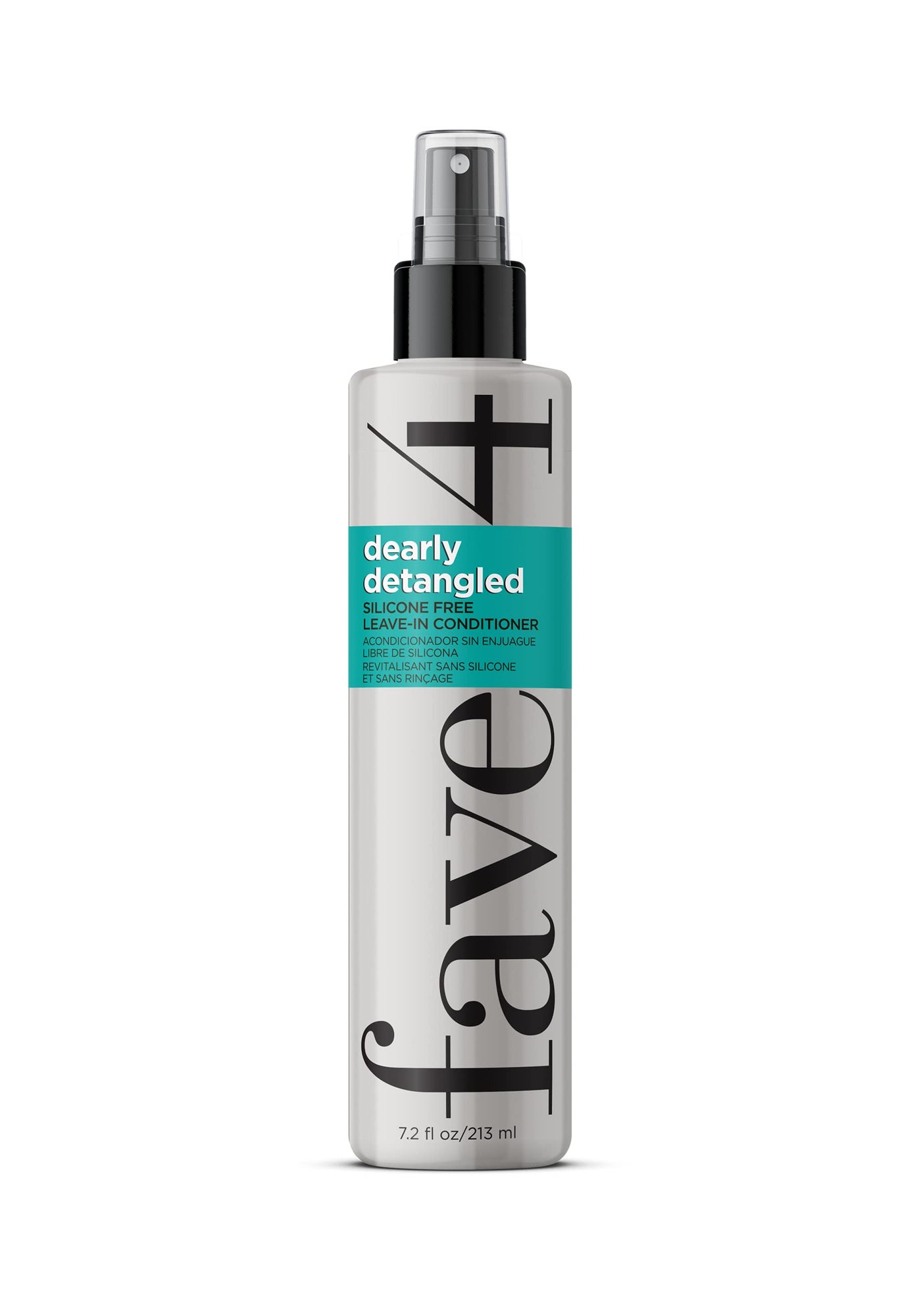 fave4 hair Dearly Detangled Leave In Conditioner & Detangler Spray, Silicone Free, 7.2 fl oz