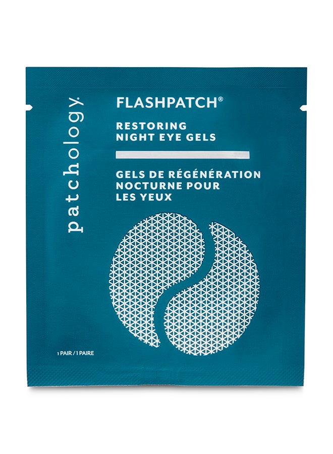 Patchology Night Eye Gels Single – Late-Night Repair for Tired Eyes, Retinol & Arnica, Soothing Patch for Dark Circle Relief 1 Pair