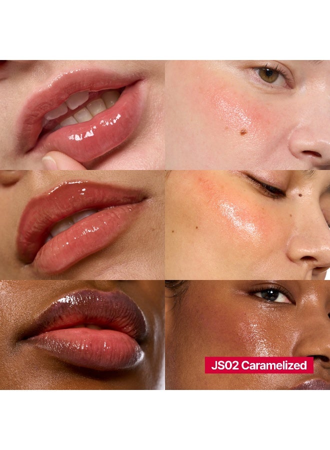 Lip & Cheek Glowy Jelly Pot Caramalized - image 2