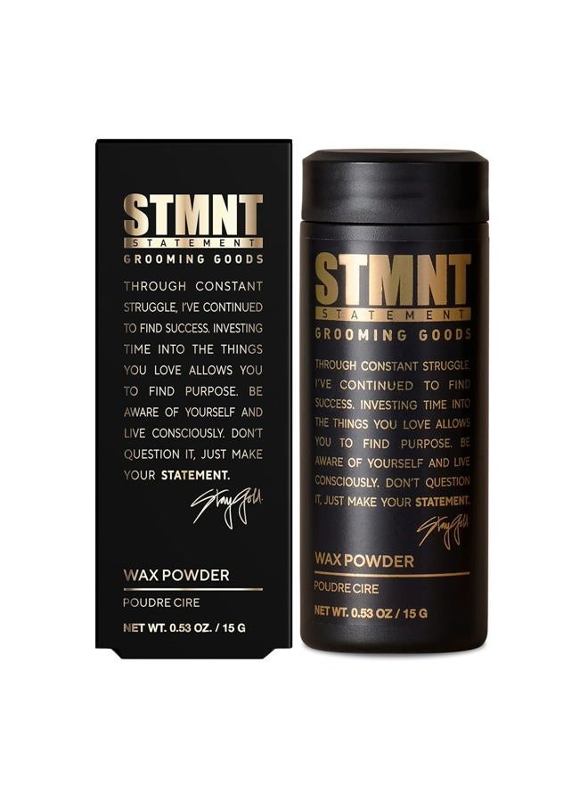 Grooming Goods Wax Powder, 0.53 oz | Semi-Matte Finish | Added Grip and Volume | Medium Control | Easy To Wash Out | Fuller Feeling Hair