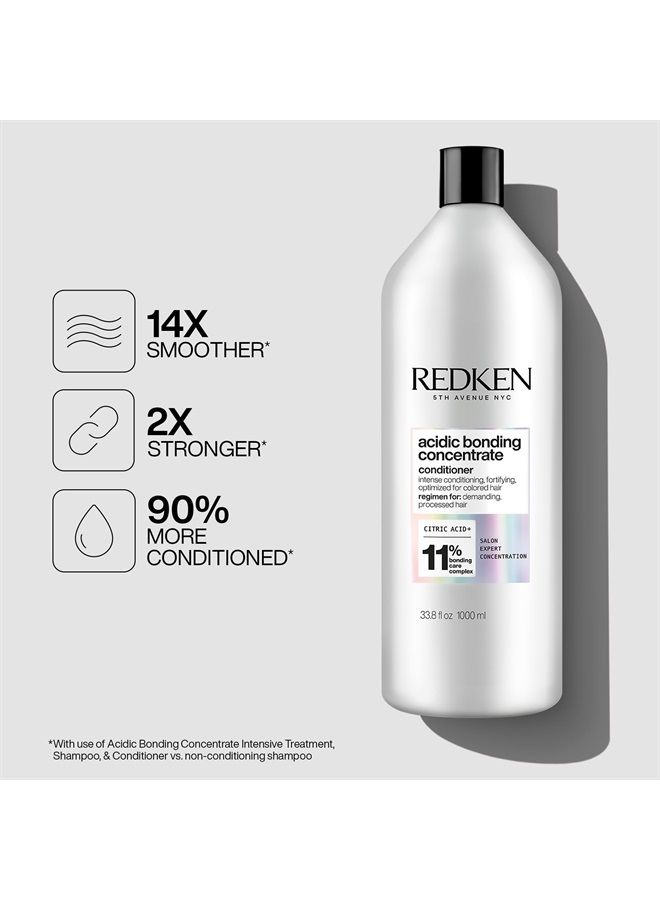 Redken Bonding Conditioner for Damaged Hair Repair, Acidic Bonding Concentrate, For All Hair Types