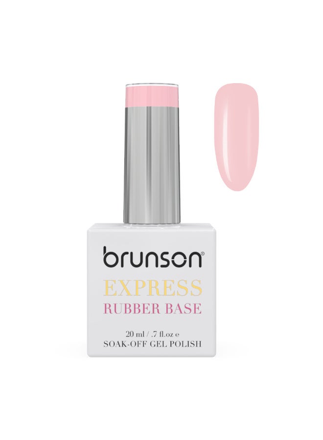 TPO free Rubber Base Gel polish 20ml Soak Off Base Coat for Nail Strengthening Long Lasting Gel Polish Base for Chip Free Shine Brittle Nails UV Rubber base Russian manicure Non Yellowing salon manicure