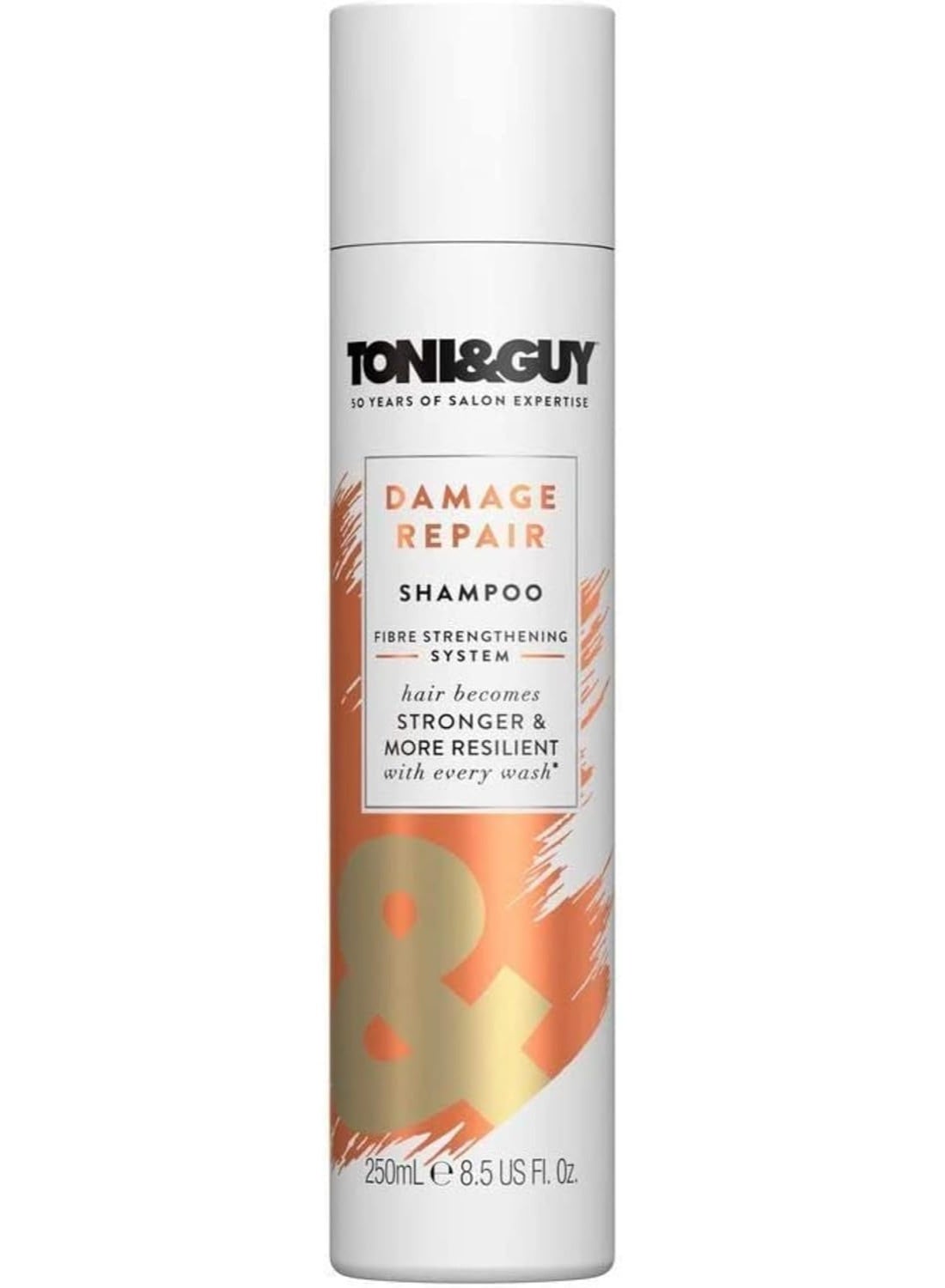 Toni & Guy Professional Damage Repair Shampoo Fibre Strengthening System, Hair Becomes Stronger & More Resilient 250ml