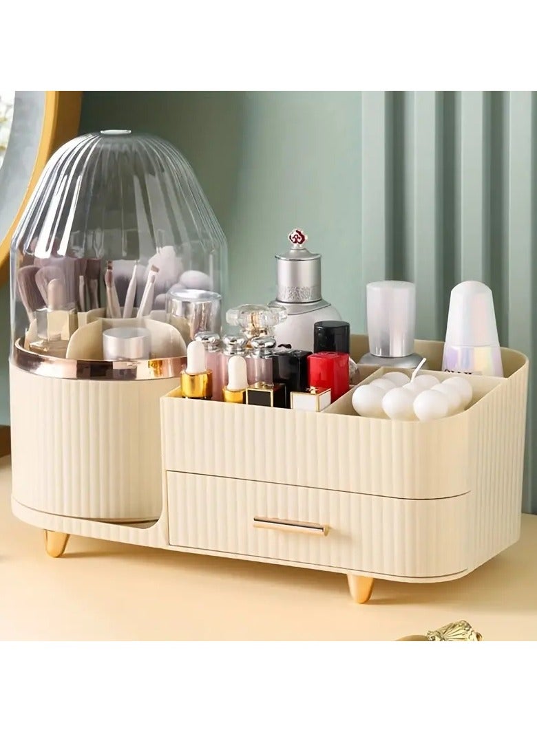 Makeup Organizer For Vanity 360 Rotating Cosmetic Skincare Organization And Storage Lotion Perfume Holder Dresser