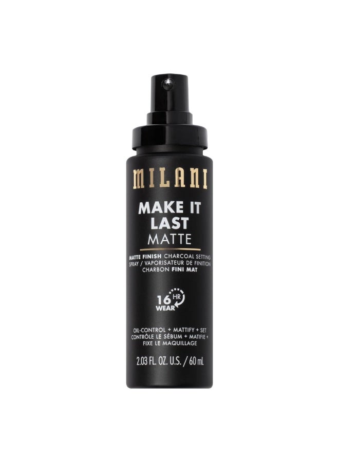 Cosmetics Make It Last Matte Finish Make Up Setting Spray 60ml - Charcoal