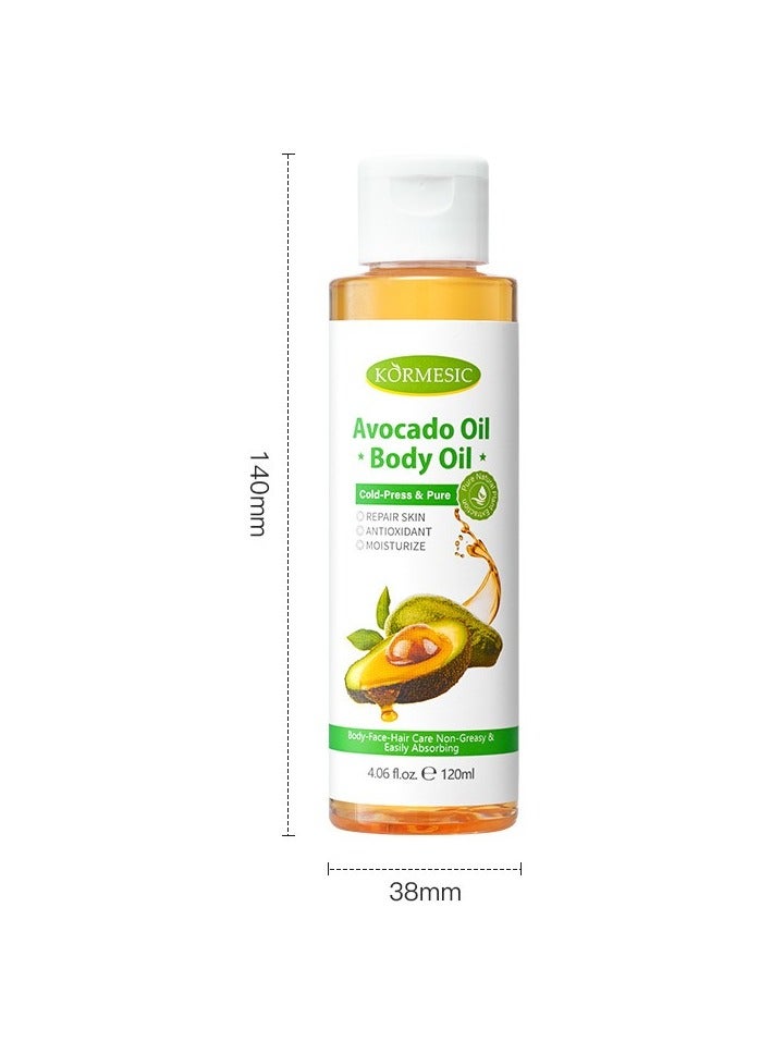Avocado Oil Body Massage Oil 120ml - Nourish & Rejuvenate Skin