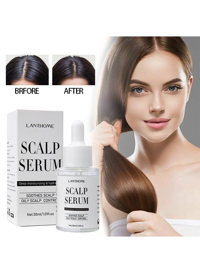 Scalp Serum ,for Dry and Itchy Scalp - Promote Scalp Health - Clarifying Scalp Scrub for Healthier and Stronger Hair，Hair Regrowth Serum for Thinning Hair, Hair Loss, Frizzy and Damaged Hair 30ml