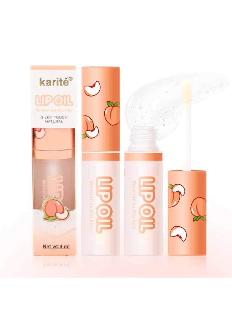 Transparent Lip Honey Lip Oil Lip Care Oil Moisturizing Mirror Lip Glaze Lip Gloss Long Lasting Waterproof Non Sticky Daily Lip Care Natural Color