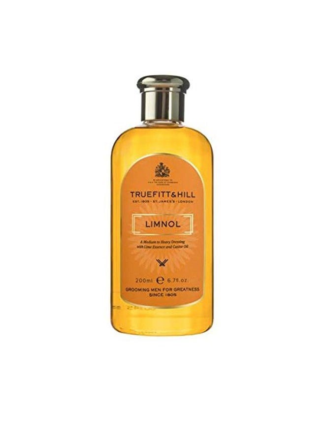 Limnol, Traditional Hair Dressing for Heavy Hold, Citrus Oil Promotes Healthy Scalp and Natural Sheen, Nourishes and Moisturizes Hair, Designed for Thick Wavy or Curly Hair- 6.7 oz.