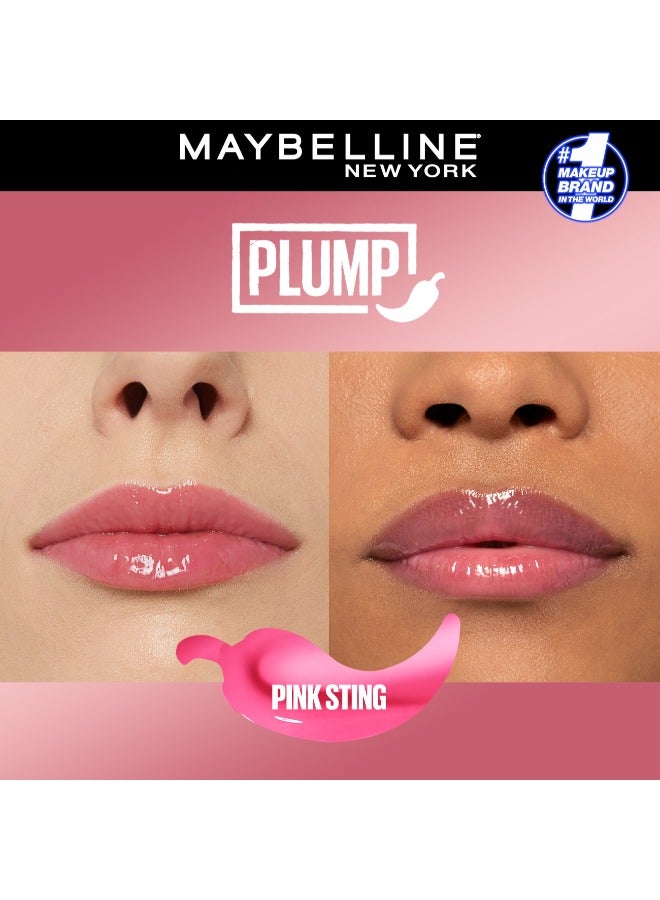 MAYBELLINE LIFTER PLUMP PLUMPING LIP GLOSS WITH CHILI PEPPER, INTENSE HYDRATION & LASTING PLUMP, 003 PINK STING - image 4