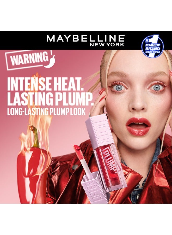 MAYBELLINE LIFTER PLUMP PLUMPING LIP GLOSS WITH CHILI PEPPER, INTENSE HYDRATION & LASTING PLUMP, 003 PINK STING - image 8