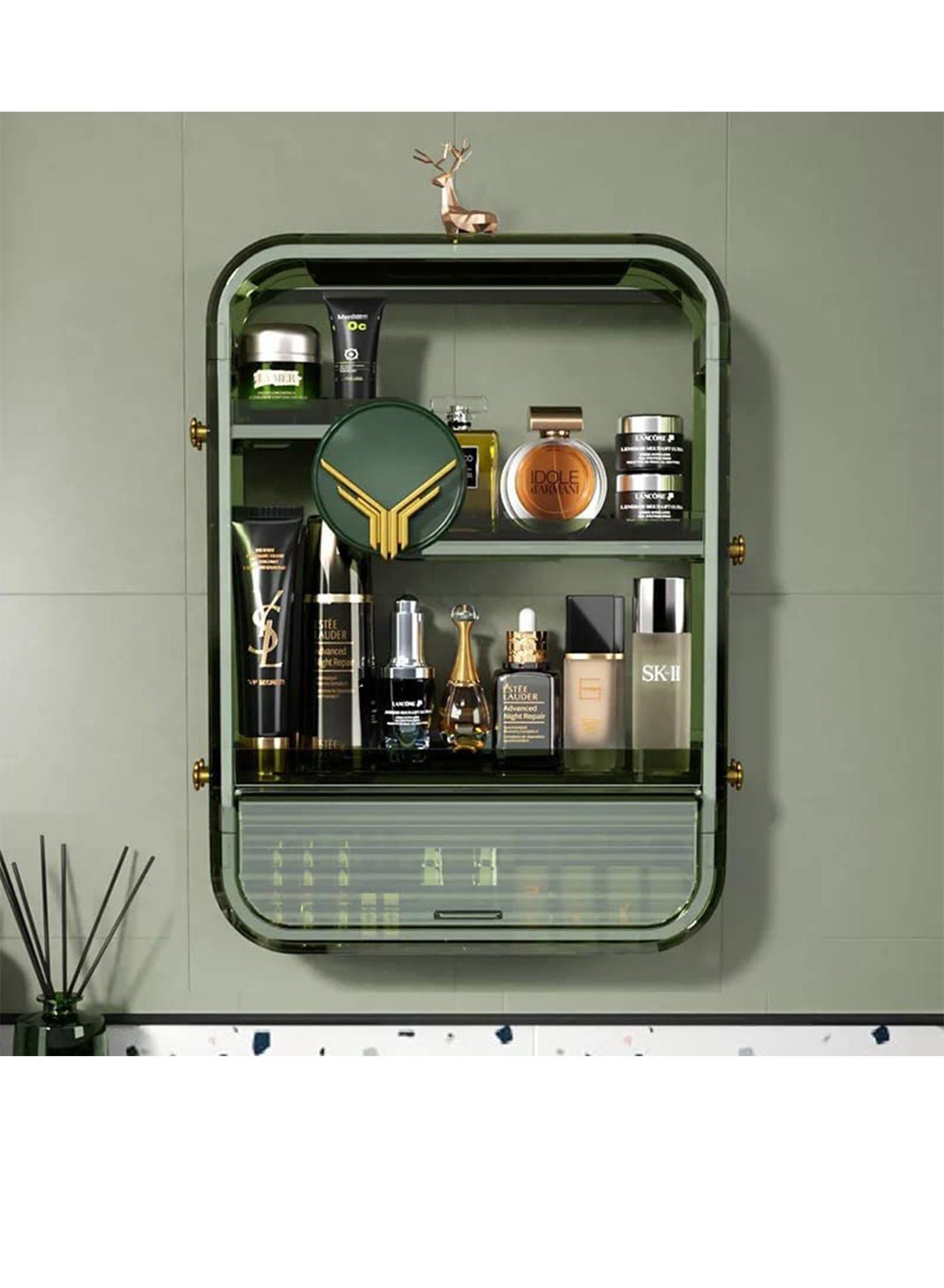 Wall Hanging Makeup Storage Organizer Skincare for Bedroom Bathroom