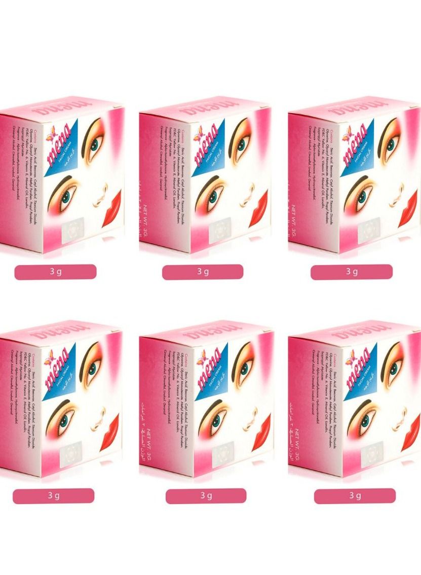 Mena Facial Cream 3 g 6 PCS