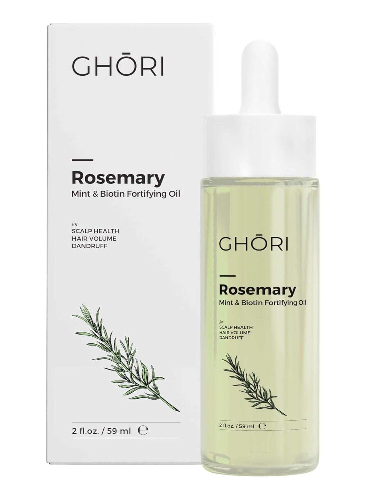 ROSEMARY OIL, MINT & BIOTIN Oil FOR HAIR GROWTH, HAIRFALL CONTROL & SCALP NOURISHMENT