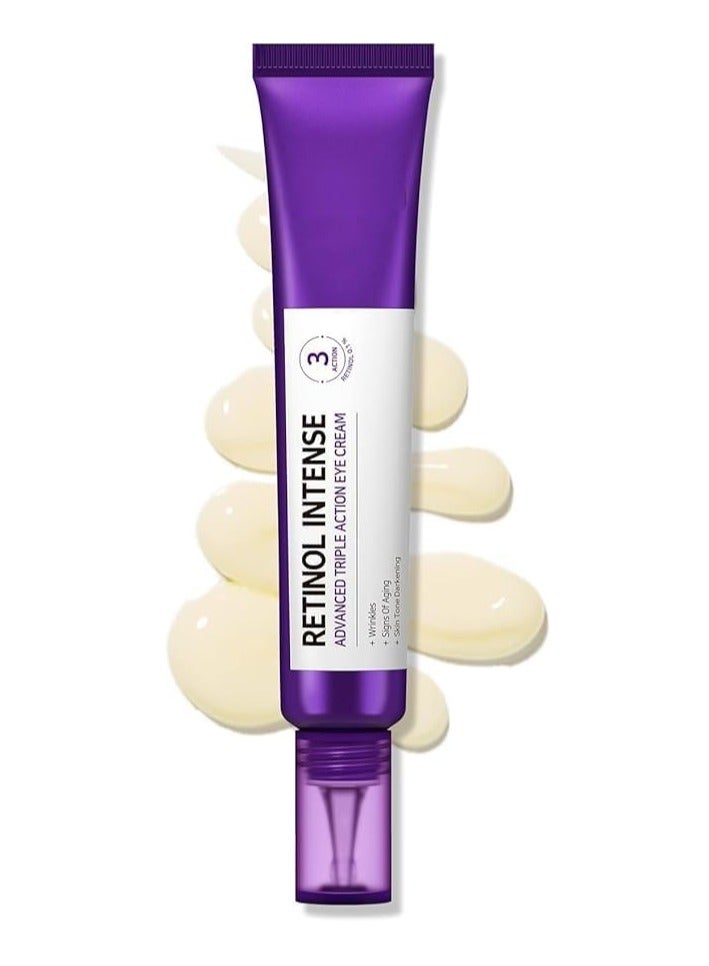 Retinol Intense Advanced Triple Action Eye Cream, 30 ml (Pack of 1), violet