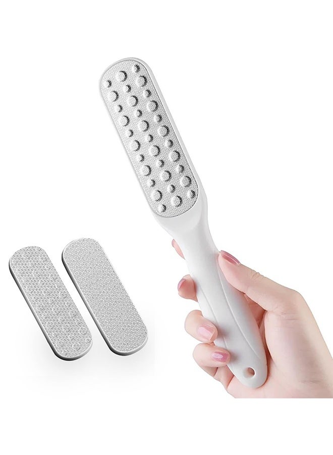 Double-Sided Stainless Steel Foot Scraper, Callus Remover Professional Foot File Brush For Removing Calluses And Dead Skin - Professional Pedicure Tools For Men And Women
