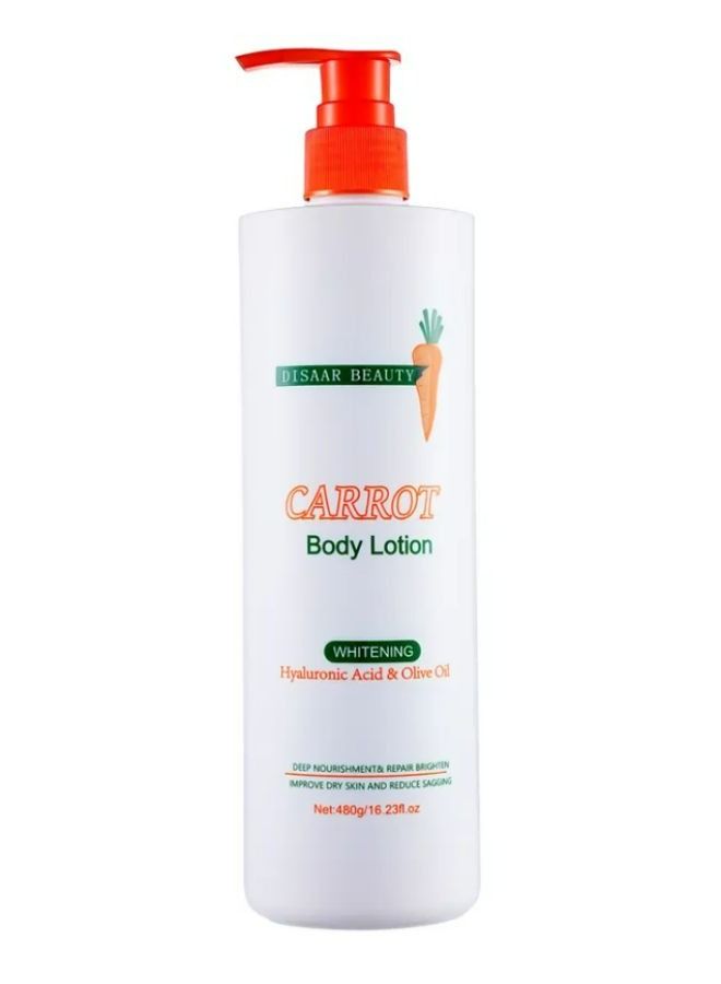 Beauty Organic Carrot Body Cream & Lotion Olive Oil Skin Whitening Moisturizing Body Lotion for Dry Skin 480 g