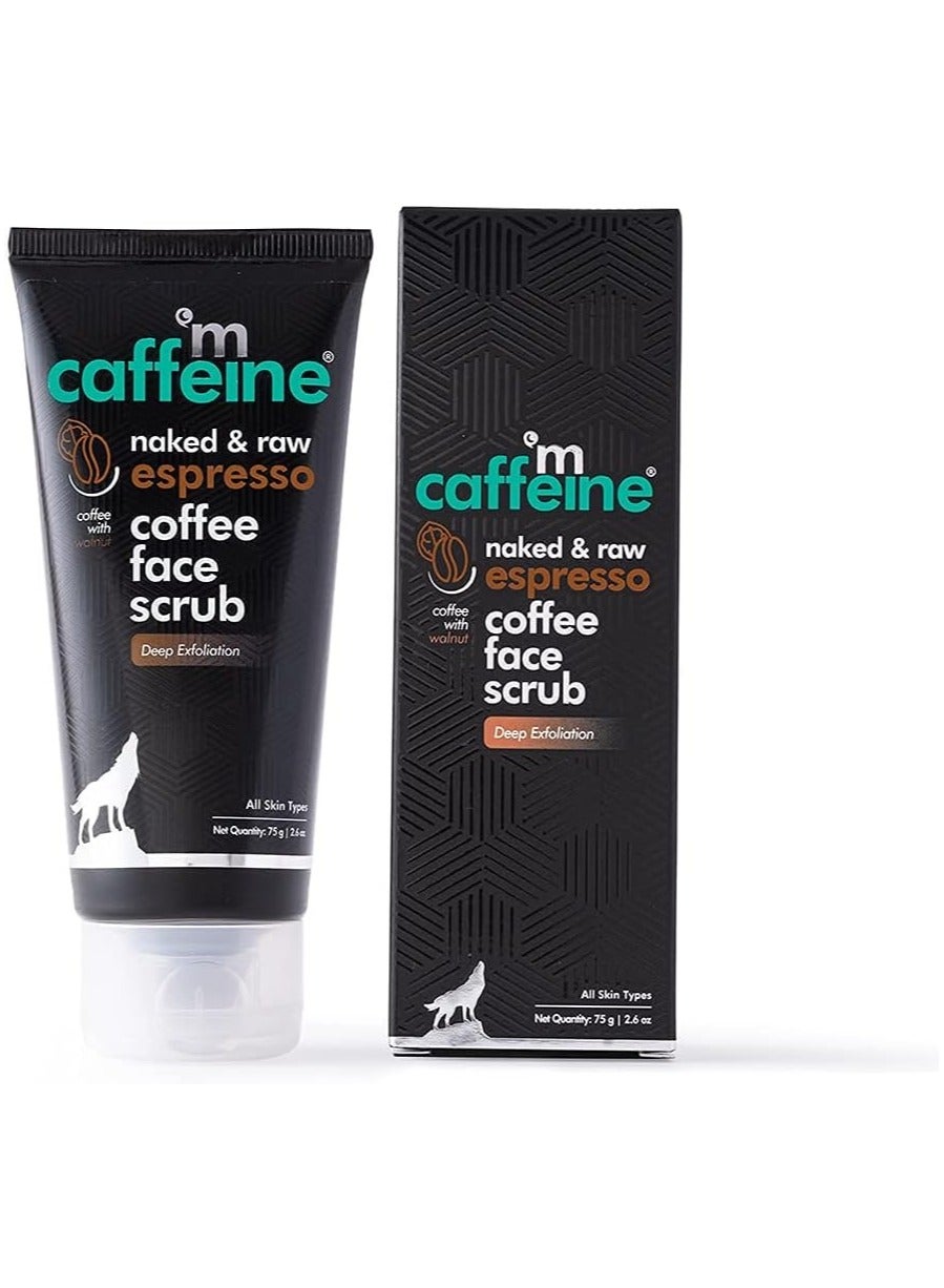 Naked & Raw Coffee Face Scrub, 75g