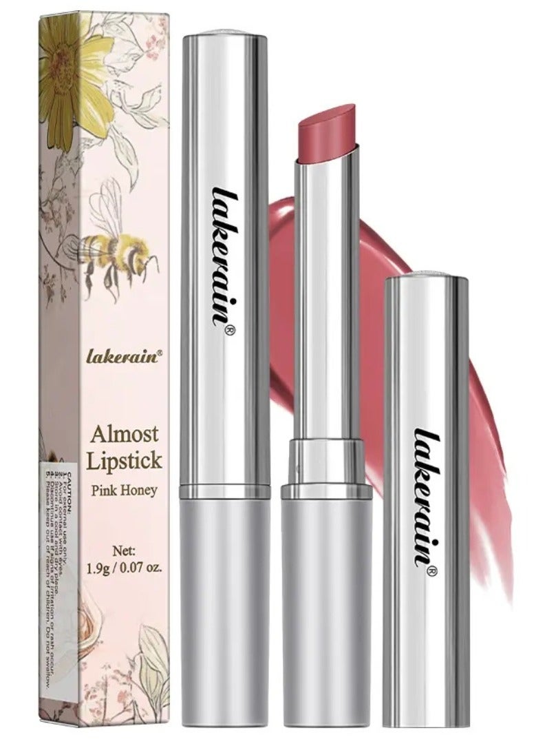 Almost Lipstick Pink Honey Tinted Lip Balm for Deep Moisturizing and Natural Lip Color Shiny Lip Balm Lipstick for Dry Lips Long Lasting Moisture Lip Oil 01