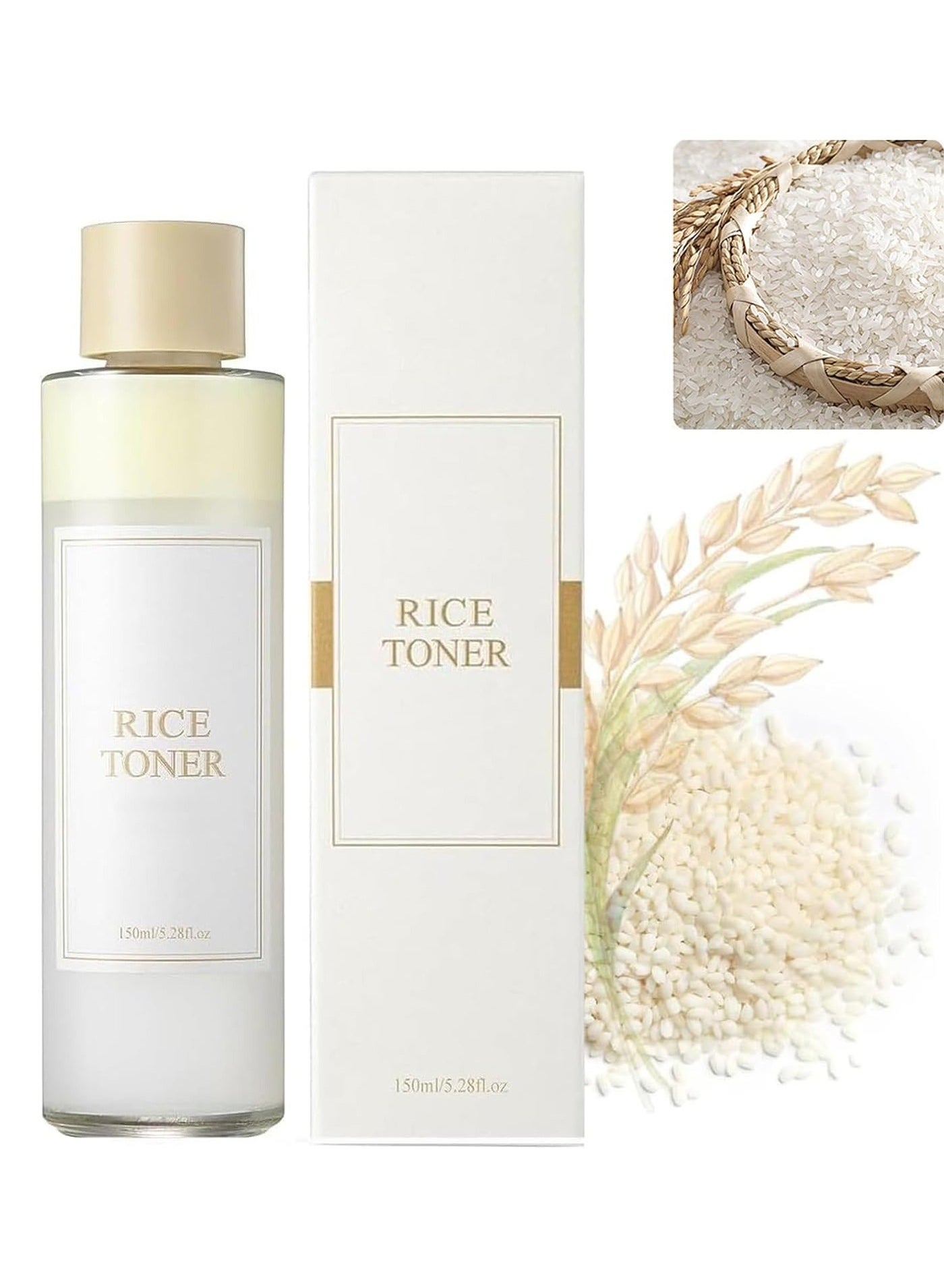 From Rice Toner 77.78% Rice Extract from Korea Glow serum with Niacinamide Hydrating for Dry Skin