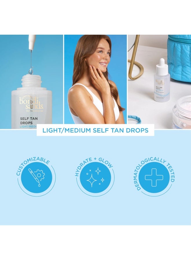 Face Drops Light Medium 30ml | Self Tanning Concentrate Face Drops for Natural Subtle Glow | Mix-In Sunless Tan Serum for Customisable Facial Colour | Hydrating Lightweight Vegan Self Tan Drops - image 6