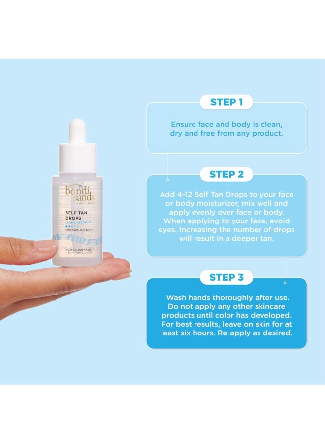 Face Drops Light Medium 30ml | Self Tanning Concentrate Face Drops for Natural Subtle Glow | Mix-In Sunless Tan Serum for Customisable Facial Colour | Hydrating Lightweight Vegan Self Tan Drops - image 7