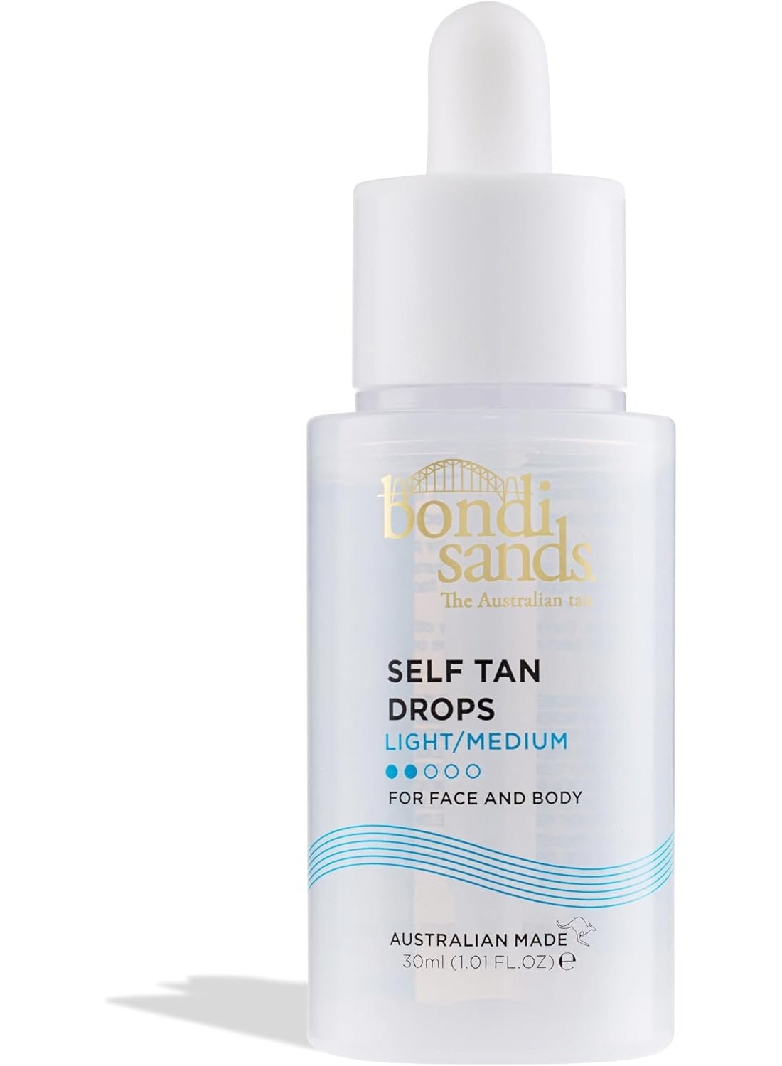 Face Drops Light Medium 30ml | Self Tanning Concentrate Face Drops for Natural Subtle Glow | Mix-In Sunless Tan Serum for Customisable Facial Colour | Hydrating Lightweight Vegan Self Tan Drops