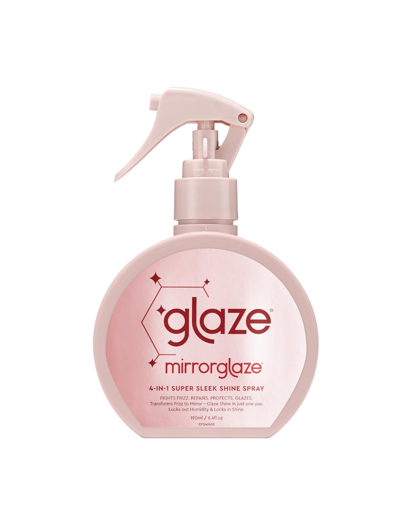 glaze MirrorGlaze Super Sleek Hair Shine Spray â€“ Transforms Frizz to Glass-Like Shine, Protects from Heat, Blocks Humidity + Repairs Bonds â€“ 6.4 oz