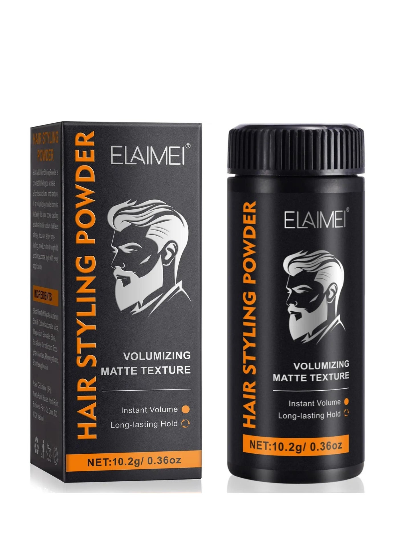 Hair Styling Powder Invisible Long Lasting Instant Volumizing Matte Texture Hair Styling Powder Men and Women Safe Gentle Easy Wash Odour Free Natural Formula Hair Texturizing Powder 10.2g